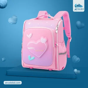 Waterproof School Bags for Kids - Love - Pink